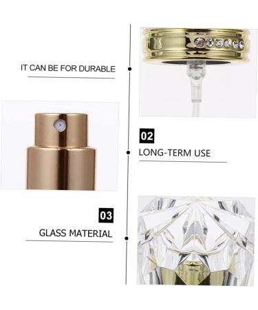 Angoily Perfume Bottle Empty Glass Refillable Glass Bottle Small Empty Fine Mist Atomizers Glass Carafe Refillable Empty Bottle Small Glass Bottle Empty Spray Bottled Travel - Buy Online on GoSupps.com