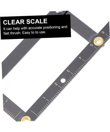POPETPOP Eyebrow Scale Makeup Tools Makeup Gadgets Eyebrow Drawing Tool Second Generation Moderation Mini 1 count (Pack of 1) Black - Buy Online on GoSupps.com