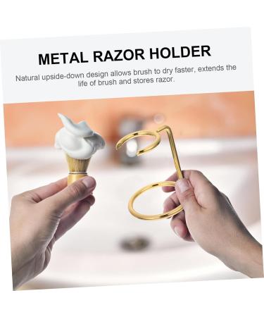 Angoily 3-Stage Metal Razor Brush Holder for Electric Shavers | Stylish & Durable Men's Shaving Tool Stand - Buy Online on GoSupps.com