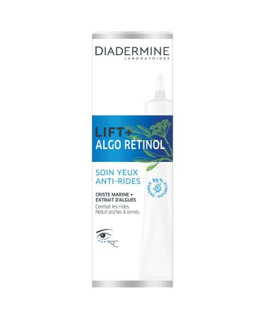 Diadermine - Lift+ Algo Retinol - Eye Care Global Anti-Wrinkle - Criste Marine and Algae Extract - Hydrates and Brightens the Complexion - Facial Care - Anti-Aging Care - 15ml Bottle