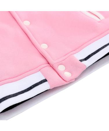 Famuka Baby Kids Baseball Jacket Coat 2-3 Years Pink - Boys Girls Outerwear - Buy Online on GoSupps.com
