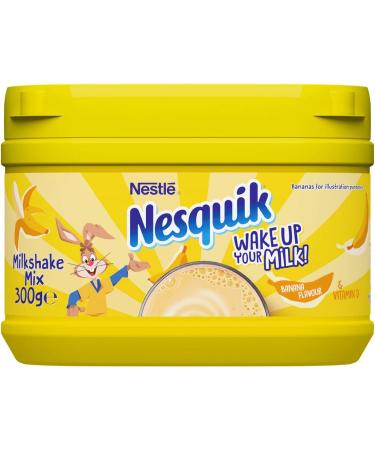 Nesquik Strawberry Chocolate And Banana Flavour Bundle .Enjoy These Classic Flavours With Your Milk | 1X 300G Strawberry Tub 1 X300G Chocolate Tub And 1X300G Banana Flavour Tub Total Of 3 X 300G Tubs - Buy Online on GoSupps.com