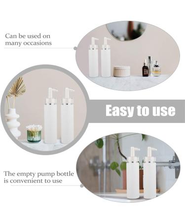 FRCOLOR 2pcs 200ml Plastic Pump Dispenser Bottles for Lotion Massage Oil Shampoo Empty Containers Refillable Liquid Accessories - Buy Online on GoSupps.com