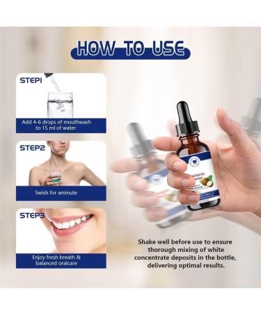 Puissante huile de noix de coco et menthe poivr e biologique bain de bouche l'huile de noix de coco bain de bouche l'huile fra che de noix de coco pure et biologique tire les dents (2) - Buy Online on GoSupps.com