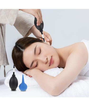 2pcs Rubber Ear Cleaning Bulb | Hand Syringe for Ear Washing | Adult Blue Black Squeeze Bulb - Buy Online on GoSupps.com