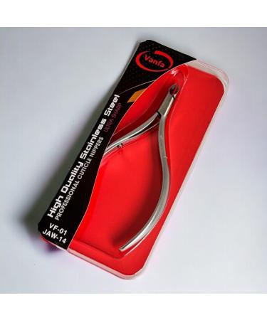 Cuticle Trimmer Cuticle Nipper Nail Trimmer Cuticle Cutter for Fingernails Toenails - VF01 Round Head Jaw #14 VF-01 Round Head Jaw 14 (5mm)