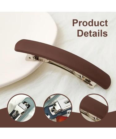 AEIOPRS 4 Pieces French Hair Clips for Women Automatic Hair Clips Set for Thin and Thick Hair Multicoloured - Buy Online on GoSupps.com