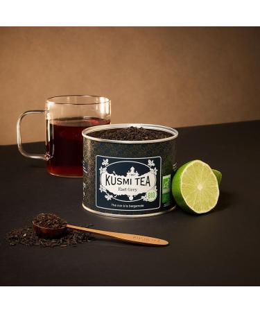 Kusmi Tea - Earl Grey Bio - Th Noir Earl Grey Biologique Aromatis l'Huile Essentielle de Bergamote - Bo te Th M tal 100g - Quantit pour environ 50 Tasses - Buy Online on GoSupps.com