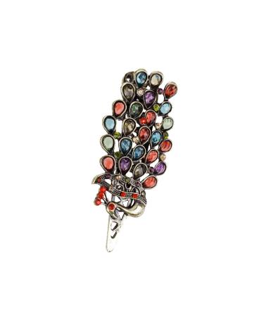 Buy Retro Rhinestone Peacock Phoenix Hair Clip | Trendy Hair Accessories for International Shipping - Buy Online on GoSupps.com
