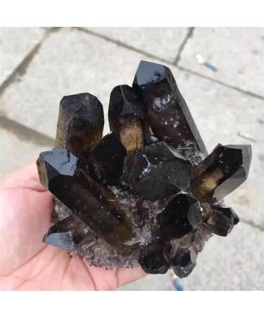 500g-650g Natural Black Smoky Crystal Quartz Stone Specimen Cluster 1pc Suitable for Furniture Decoration Crystal Cluster - Buy Online on GoSupps.com