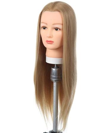 ZHJING Fashion High Temperature Silk Hair Exercise Head Hairdressing Trim Hair Training Head Bride Makeup Styling Hair