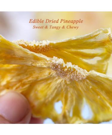 Mkostlich Dried Pineapple Slices 3.52oz/100g Dehydrated Pineapple Slices for Cocktail Garnish Drinks Baking Fruit Tea No Sugar Added No Sulphur Dry Pineapple Slices - Buy Online on GoSupps.com