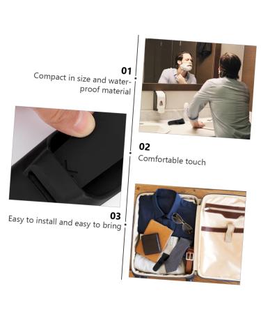 Beavorty 4-Piece Waterproof Razor Silicone Shell Holder - Orange Hair Loop Travel Cover for Shaving - Portable Travel Essentials - Buy Online on GoSupps.com