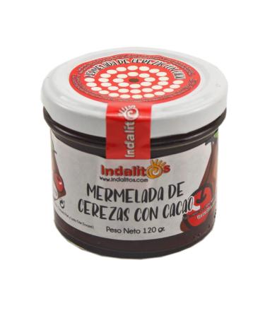 Indalitos - Cherry jam with cocoa - Pack 3 x 120g