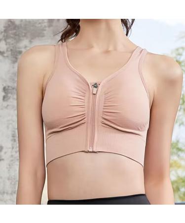 Buy XWSM Women's Sport Bras - Front Zipper Yoga BH Full Support Wirefree Vest Top - XXL/XX-Large | International Shipping Available - Buy Online on GoSupps.com