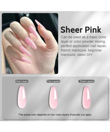 Lavender Violets 120g Pink Acrylic Powder - 4oz Large Dipping Powder Nail Kit 2in1 3D French Nail Art Starter Manicure Strengthen Nail Powder for Acrylic Nail Extension Carving Nails L003 - Buy Online on GoSupps.com