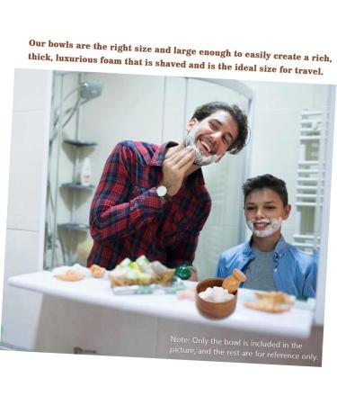 FRCOLOR Men's Facial Cleansing Set - 2pcs Shaving Brush & Bowl - Premium Wooden Shaving Accessories for Perfect Grooming - Buy Online on GoSupps.com