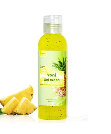 Natural Yoni Wash Feminine Wash for Women Ph Balance Vaginal Wash for Moisturizing Summer Feminine Care Intimate Wash for Hygiene Body Wash Shower Gel Pineapple Scent 5.07fl oz