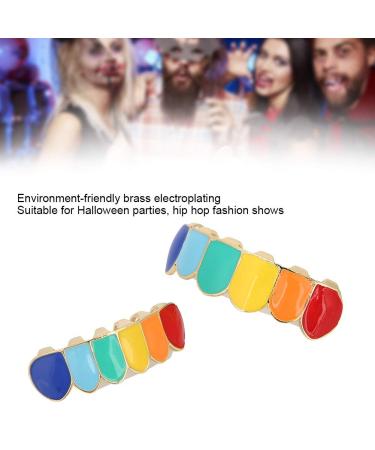 Colorful Grill Teeth - High-Quality Brass Cosplay Tooth Covers with Portable Storage Box | International Shipping - Buy Online on GoSupps.com