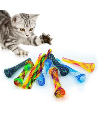 Aimicoca 30 pieces of cat hose spring toys interactive cat toys for indoor cats colorful cat plastic coil (random color) - Buy Online on GoSupps.com
