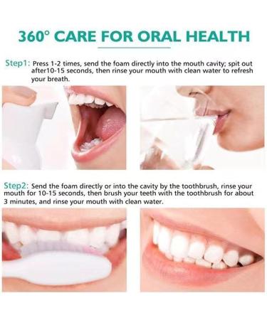 60ml AQA New Teeth Mouthwash | 360 Gum Care Whitens Teeth & Eliminates Bad Breath - 2PCS - Buy Online on GoSupps.com