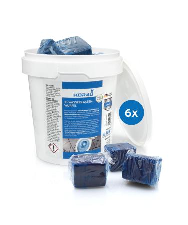 K r4U water box cubes 6 doses A 10 pieces environmentally friendly cafeteria tab for bright fresh blue cleaning tabs - Made in Germany