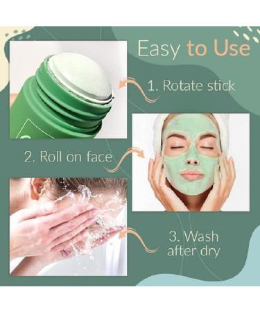Buy Green Tea Clay Mask Stick - Deep Cleaning Oil Control & Hydration for All Skin Types | International Shipping Available - Buy Online on GoSupps.com