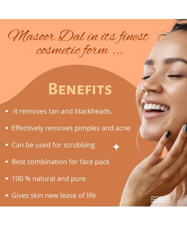 Havintha Masoor Dal Powder Herbal Facewash - Skin Brightener & Cleanser (227g) - Best for Glowing Skin - Buy Online on GoSupps.com