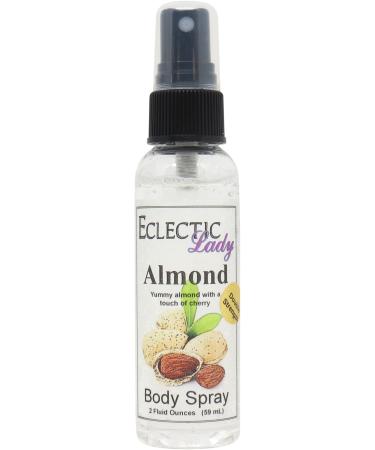 Almond Body Spray (Double Strength) 2 ounces Body Mist for Women with Clean Light & Gentle Fragrance Long Lasting Perfume with Comforting Scent for Men & Women Cologne with Soft Subtle Aroma For Double Strength 2 Fl Oz (Pack of 1)
