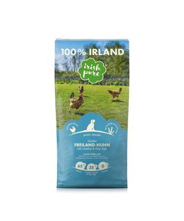Irish Pure Dry Puppy Food | 4kg | Outdoor Chicken with Kelp & Vegetables | Junior | High Meat Content | Grain Free | Sensitive | Dry Dog Food | For All