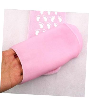HAPINARY Gel Socks for Dry Feet Heal Repair Socks Women Gel Socks Women s Socks Soft Moisturizing Socks Foot Care Socks Feet Care Socks Gloves Pink Nursing Socks Miss Spa medium