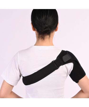 YOXIER All-season Shoulder Support Muscle Adjustable Brace Sling Breathable Comfortable Sport Men Women Compression Sleeve for Pain Black - Buy Online on GoSupps.com