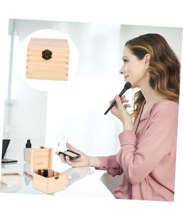 Minkissy 7-Piece Essential Oils Storage Box | Organizer for Bottles & Pearl Jewelry | Wooden Exhibition Stand - Buy Online on GoSupps.com
