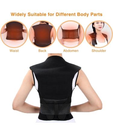 Tourmaline Self-Warming Magnetic Posture Corrector & Back Support Belt - X-Large 56 Magnets for Pain Relief - Buy Online on GoSupps.com