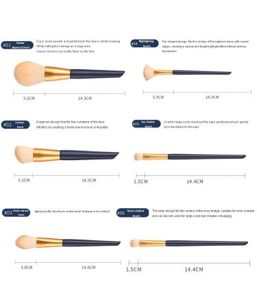 12-Piece Makeup Brush Set with Blush Concealer Eyeliner & Makeup Bag - International Shipping Available - Buy Online on GoSupps.com