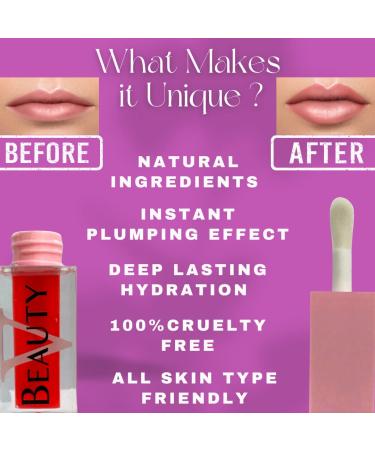 V Beauty Lip Plumper - Intense Vegan Lip Enhancer Serum with Hyaluronic Acid for Moisturizing Lips (Red Passion) - Buy Online on GoSupps.com