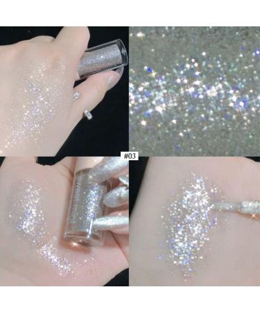 2 Pcs SUAKE Liquid Glitter Eyeshadow Set - Transparent Flashing Colorful Sequins for Eye Crystals Makeup - Long Lasting & Quick Drying - Blue - Buy Online on GoSupps.com