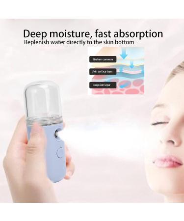 Mist Sprayer Face Sprayer Convenient Portable Handhold Rechargeable Use for Skin Care for Facial Moisturizing for Women (Light Purple) - Buy Online on GoSupps.com