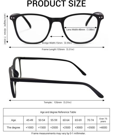 TERAISE Unisex Fashion Frosted Reading Glasses 2.0X - Stylish Black & Leopard Design for Optimal Comfort - Buy Online on GoSupps.com
