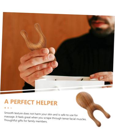 Plafope Green Sandalwood Comb | Portable Hair & Head Massage Device | Relaxing Massage Accessories - Buy Online on GoSupps.com