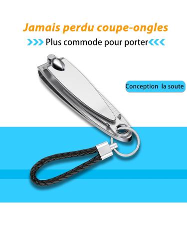 Nail Clipper Set - Premium Stainless Steel Fingernail and Toenail Cutters with Nail File - Sharp and Effortless Clippers for Men & Women - Silver - Buy Online on GoSupps.com