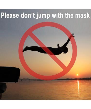 Bairuifu Swim Goggles Diving Mask | Anti-Fog Tempered Glass Snorkel Mask for Adults & Youth | 180 Clear View | Black - Buy Online on GoSupps.com