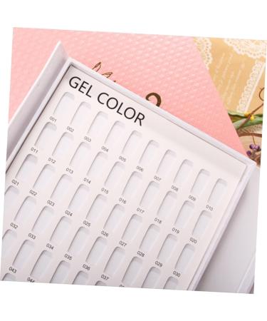 Beavorty Color Card 216 Nail Polish Card Nail Display Board Pink Nail Polish Display Card Nail Color Book Nail Color Card medium Pink - Buy Online on GoSupps.com