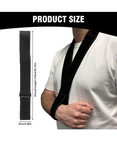 Katslyn Arm Sling Sshoulder sling sling for arm support Shoulder Sling Adjustable Arm Sling Breathable Support for Broken Wrist Shoulder Injury Elbow Wrist Hand Arm Support for Men Women(Black) - Buy Online on GoSupps.com