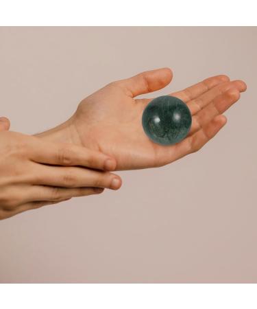 Baluue 2 Pieces Jade Baoding Exercise Balls - 40mm Green Chinese Stress Relief & Hand Massage Balls for Health - Buy Online on GoSupps.com