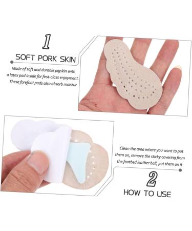 NOLITOY 15 Pairs Anti-Slip High Heel Inserts | Comfortable Forefoot Pads for Women | Odor-Absorbing Pigskin Foot Pads for All-Day Comfort - Buy Online on GoSupps.com