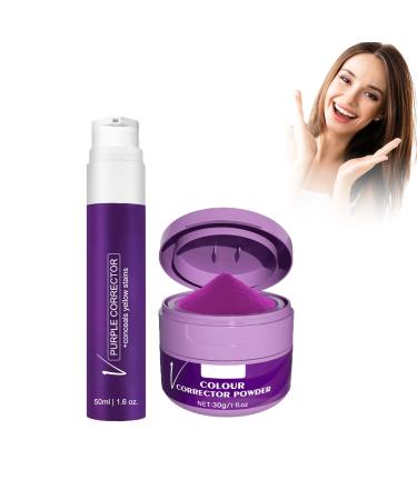 Dyceittdia 2pcs toothpaste V34 50ml purple toothpaste and V34 30g tooth powder white teeth smell & tartar cleaning fresh breath toothpastes1