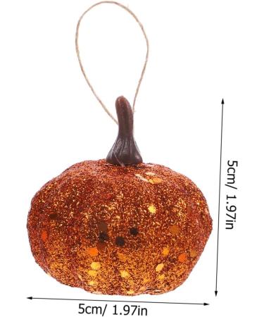 DECHOUS 10pcs Foam Pumpkin Fall Harvest Fake Pumpkins Mini Pumpkins Thanksgiving Party Supplies Faux Pumpkin Craft Decor Halloween Ornament Artificial Little Pumpkin Orange 5CM - Buy Online on GoSupps.com