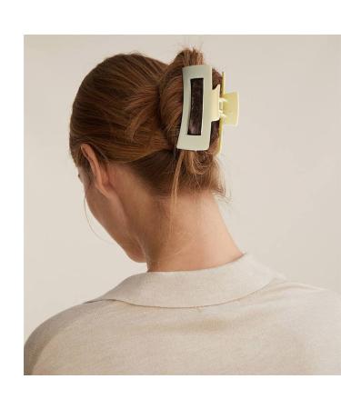 Canitor 4 PCS Hair Claw Clips - Strong Hold Matte French Design for Thick Hair - Non-Slip Banana Jaw Clips for Women - Buy Online on GoSupps.com