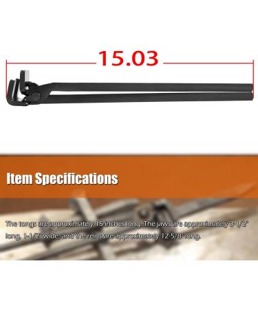 Blacksmith Railroad Spike Tongs - High-Quality and Durable Tool for Blacksmithing - Buy Online on GoSupps.com